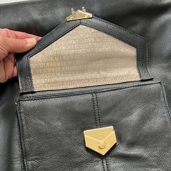 Stella&Dot COVET leather bucket bag, black - Picture 4 of 8